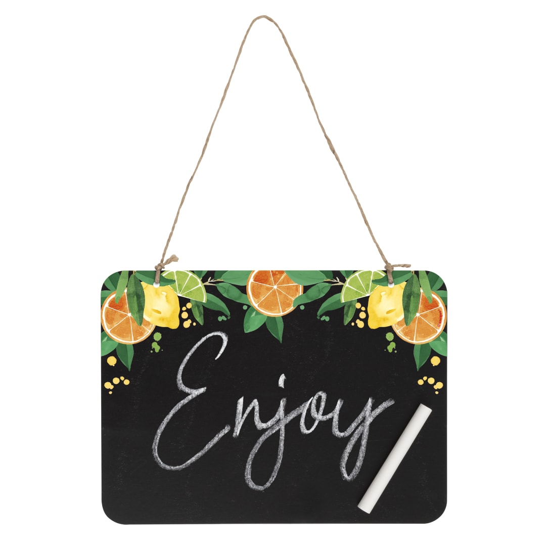 Citrus Fruit Plastic Chalkboard Sign