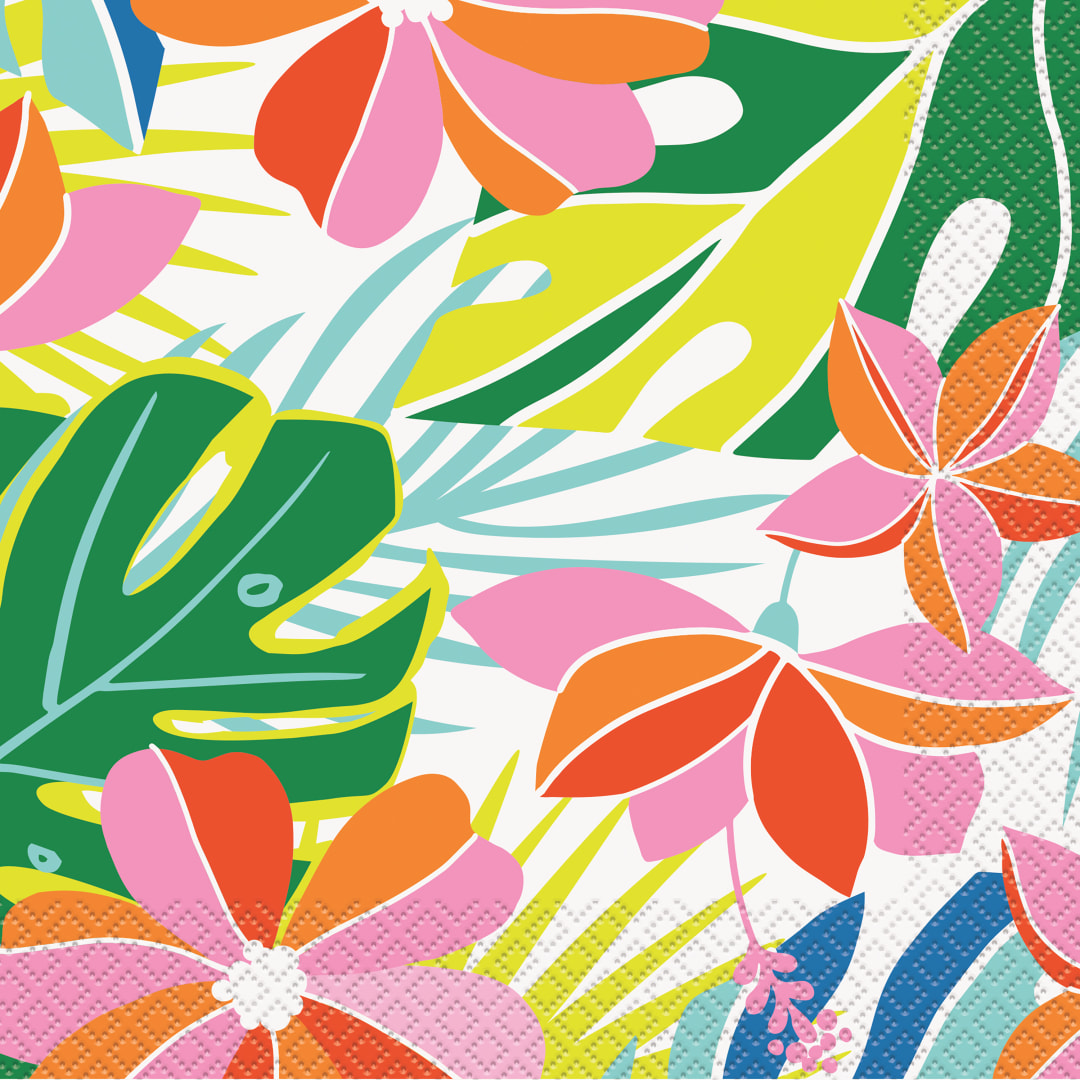 Tropical Vibes Luncheon Napkins, 16ct