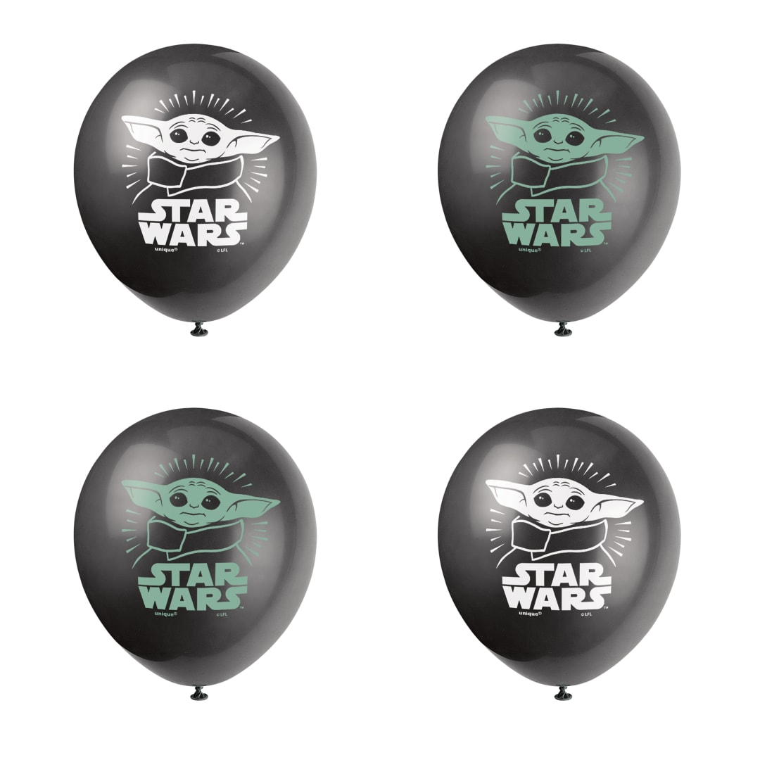 Mandalorian The Child 12" Latex Balloons, 8ct