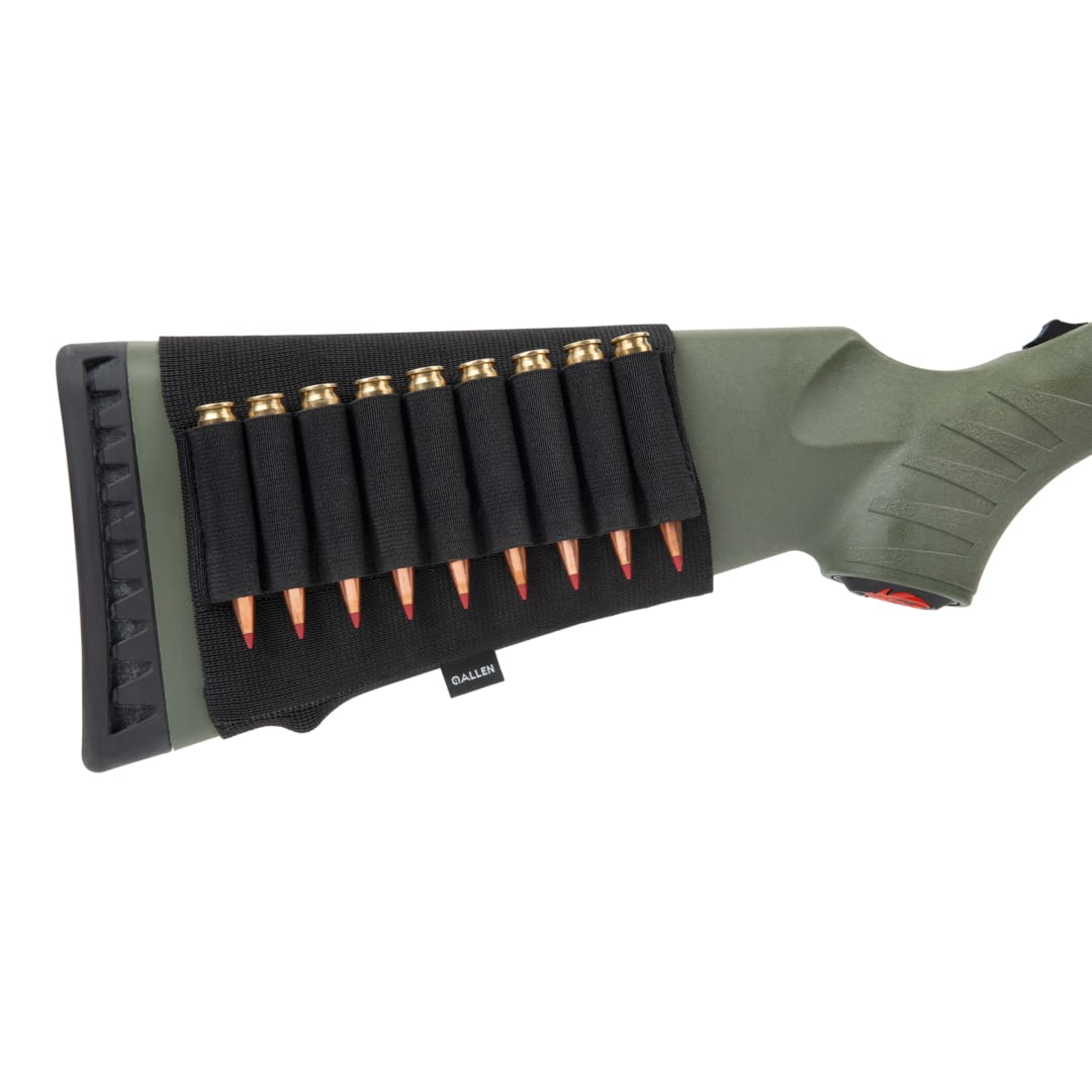 Allen Company Elastic Rifle Buttstock Shell Holder, Black