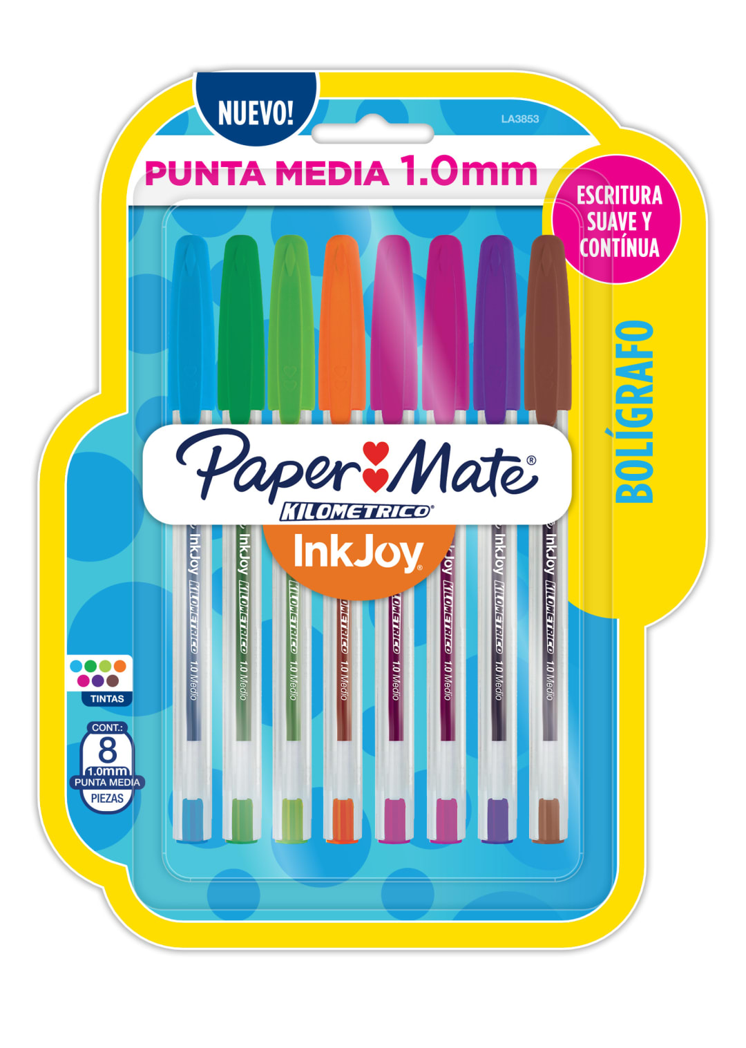 PM KM INKJOY 100ST CD X 8 ASSORTED