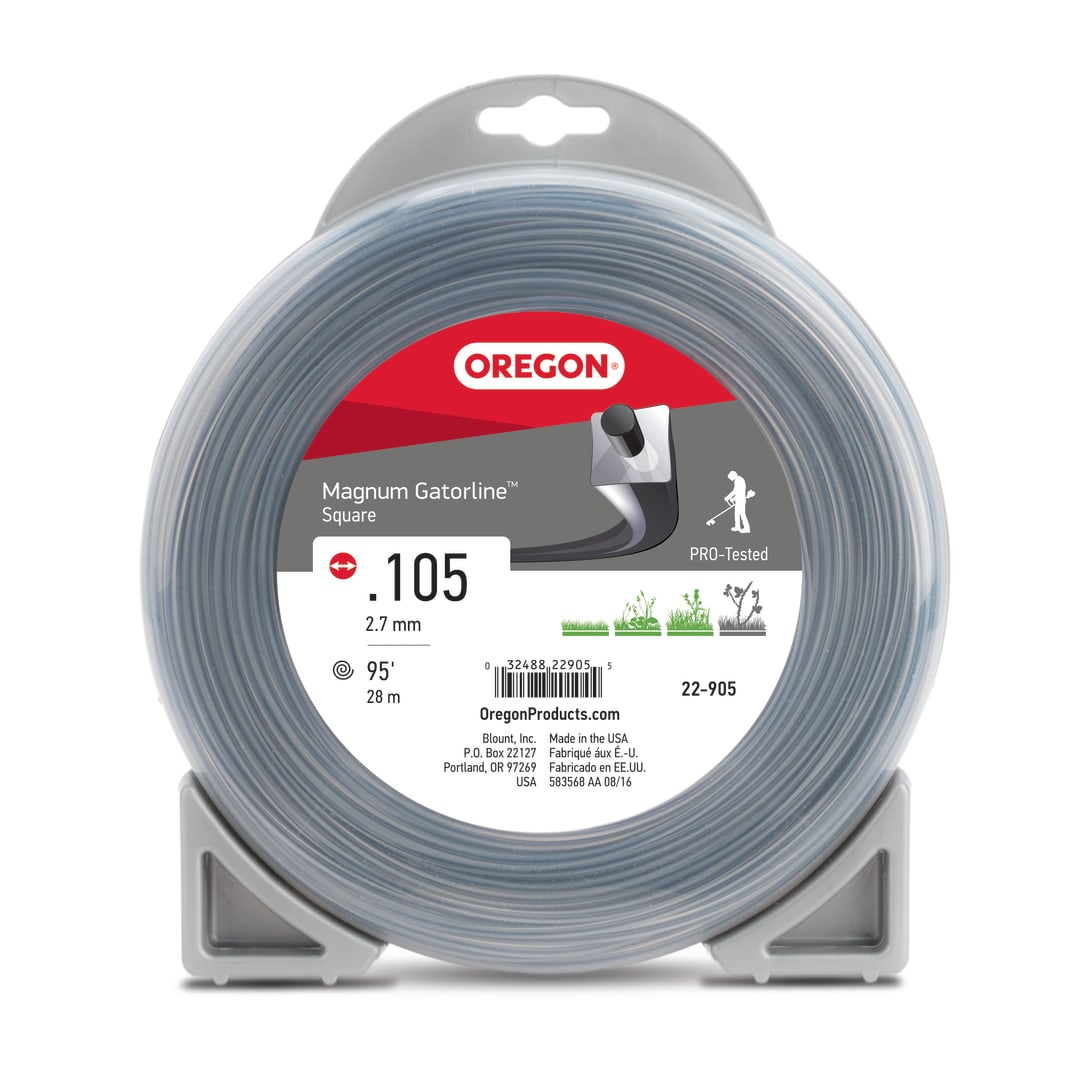 Oregon Magnum Gatorline Square Trimmer Line, .105 inch by 90 Foot