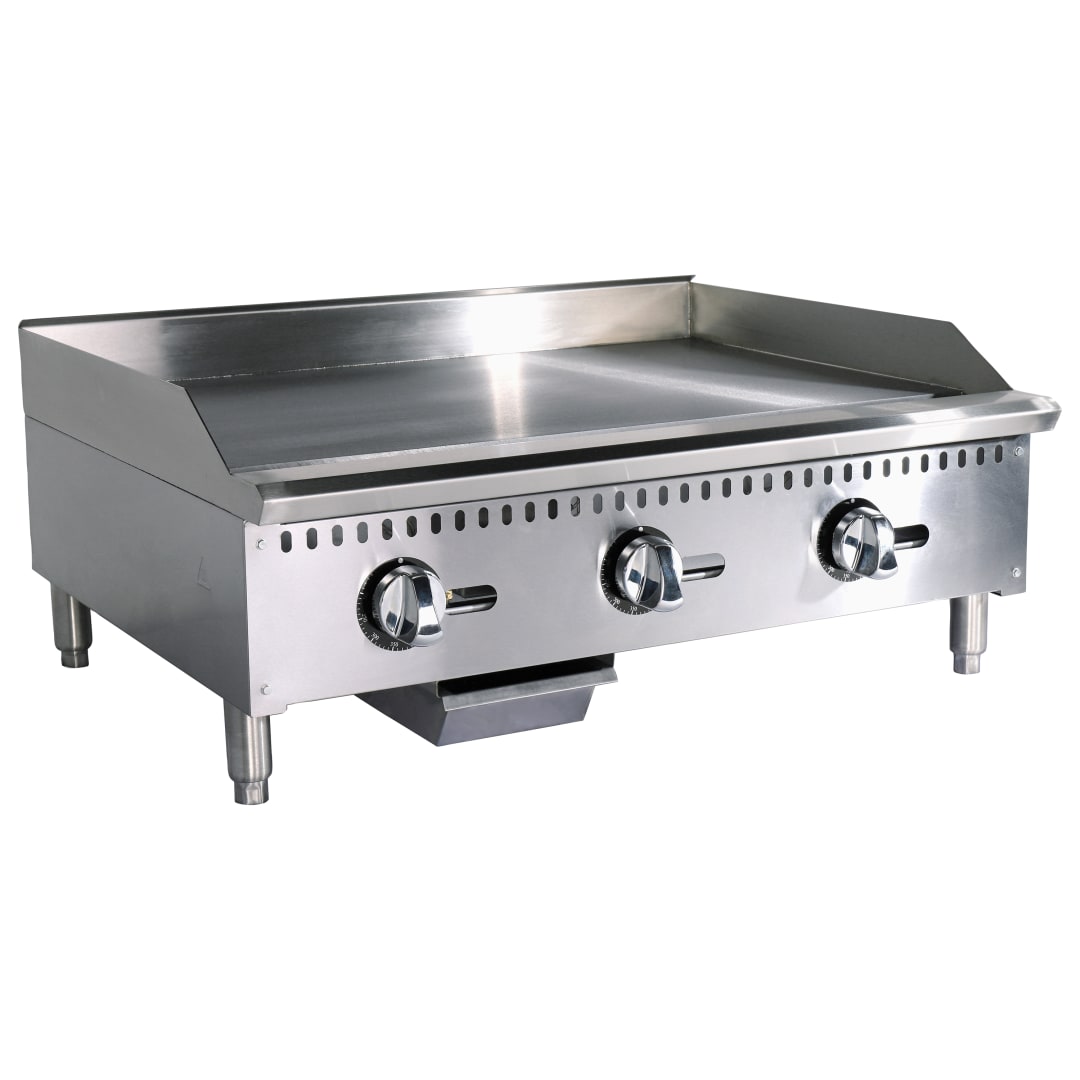 CTG-36T-LPG - T-STATIC GAS GRIDDLE 36" 90K LP