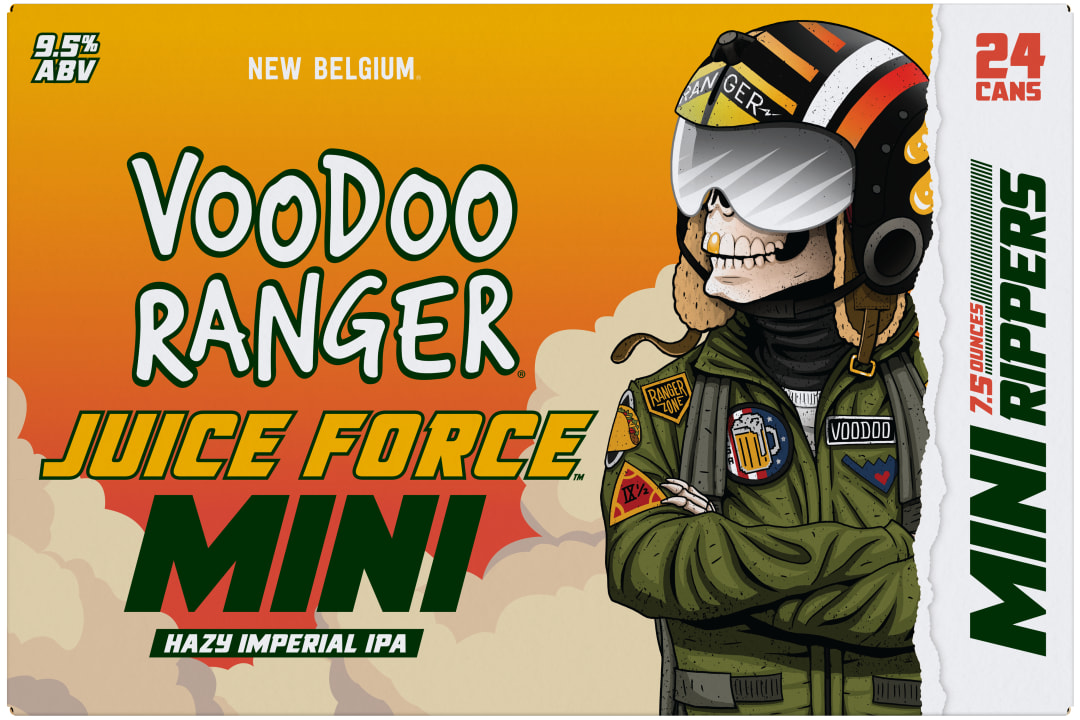 Voodoo Ranger Juice Force Hazy Imperial IPA Mini Rippers Beer, 24 Pack, 7.5 fl oz Cans