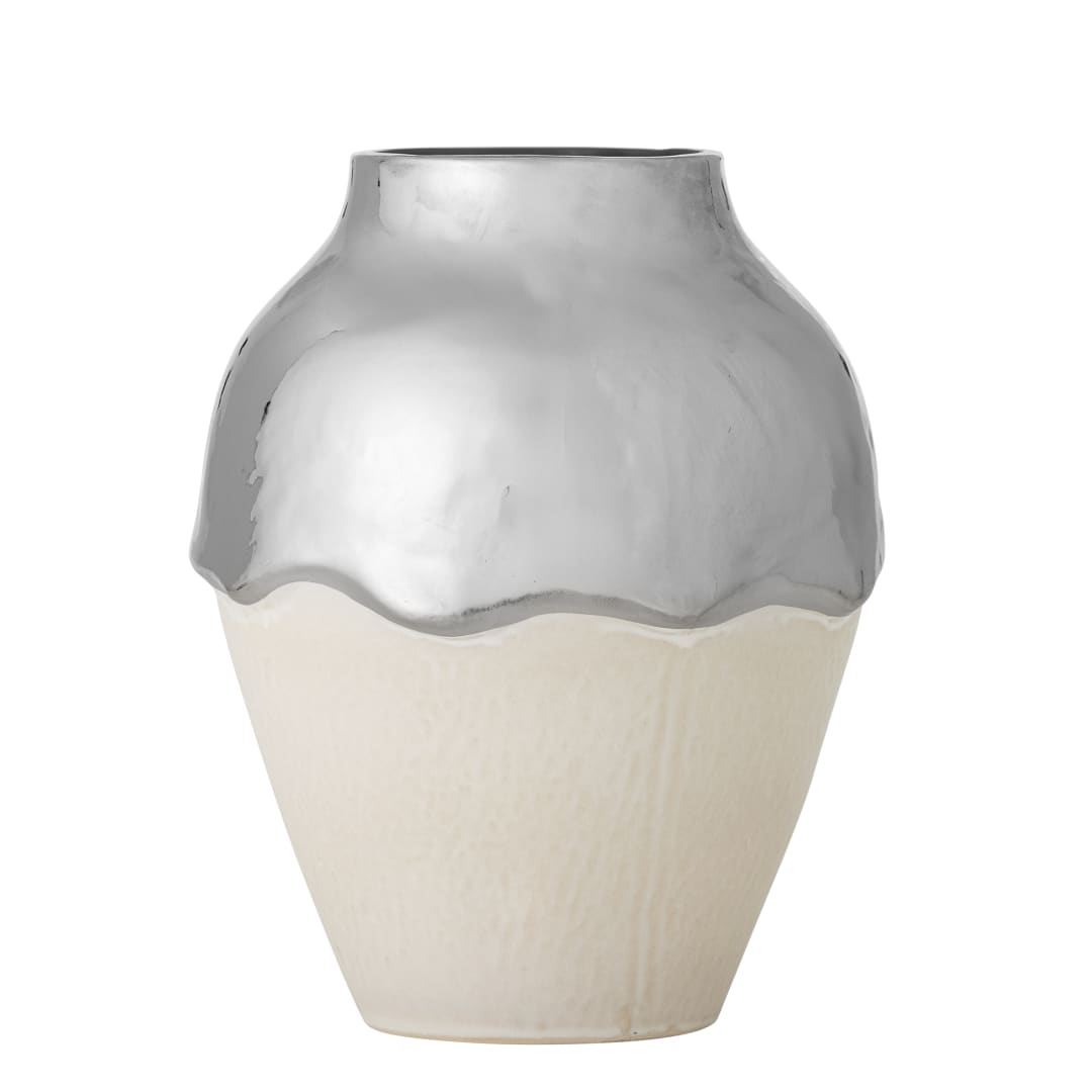 82063194 - Silvio Vase, Silver, Stoneware STOCK: 171
