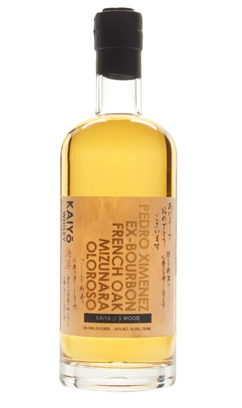 Kaiyo 5 Wood Japanese Mizunara Oak Whisky 750ml 88 Proof