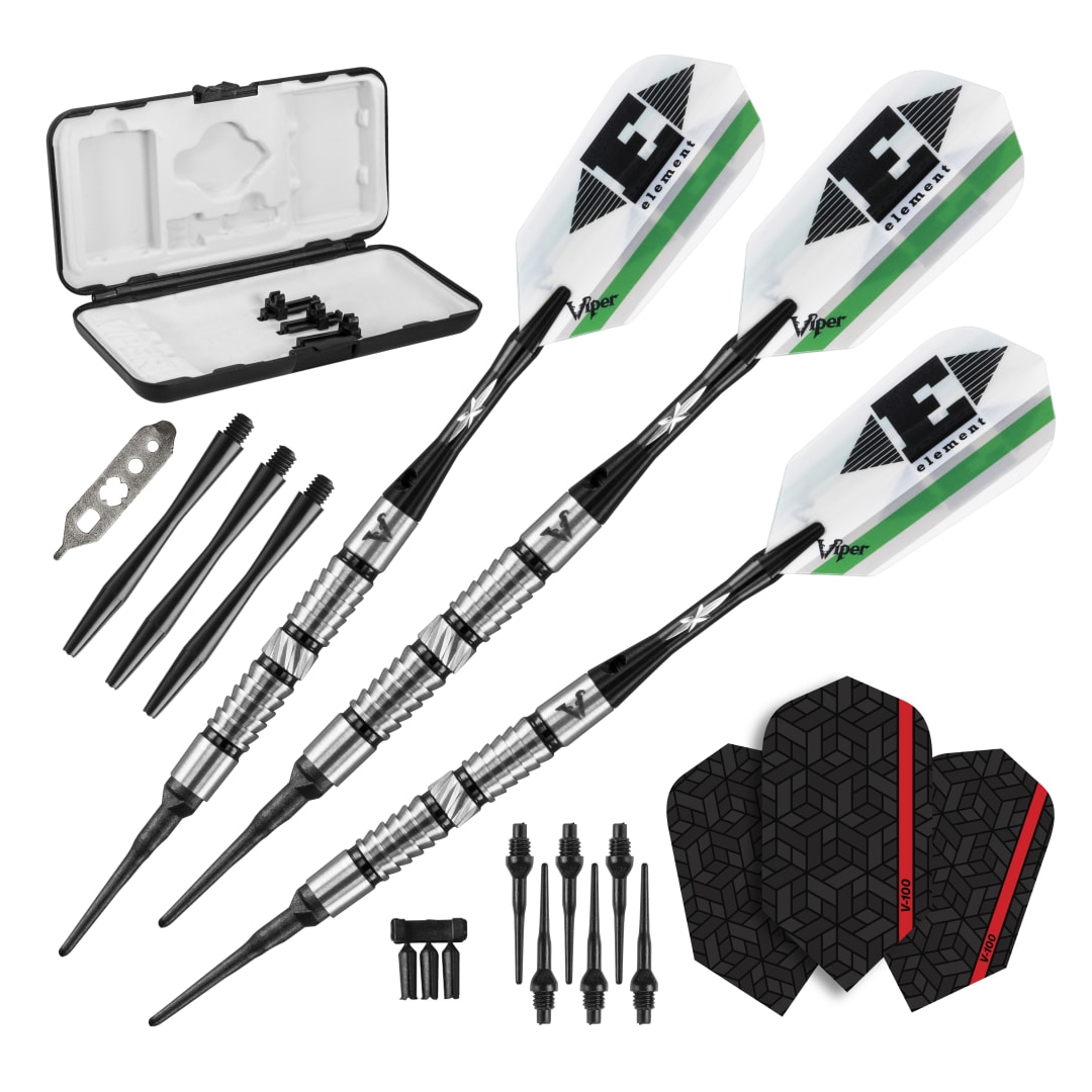 Viper Element 90% Tungsten Soft Tip Darts Shark Fin Barrel 20 Grams