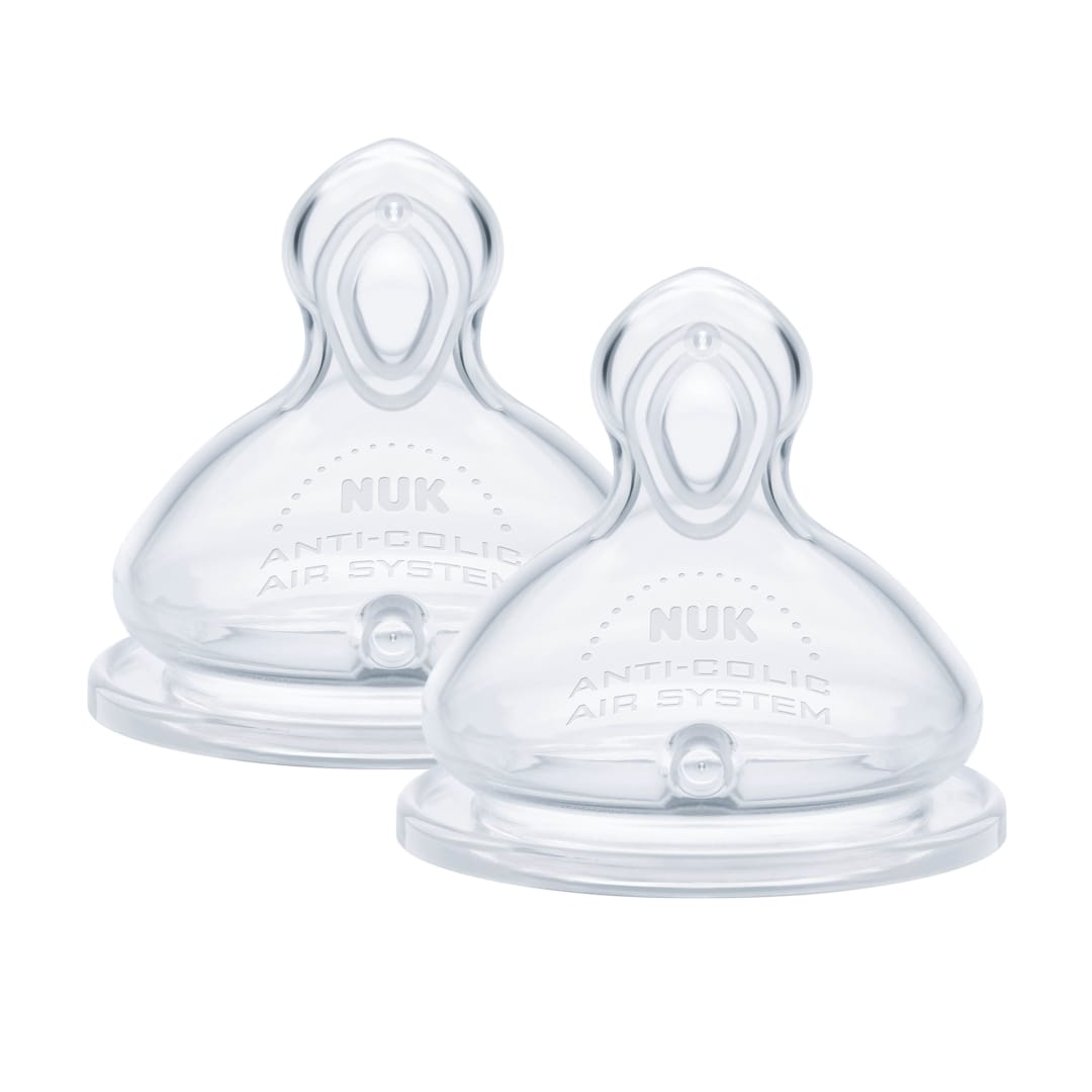 NUK FC TEAT SI M CL2 2/BLC