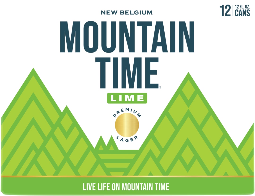 Mountain Time Lime Premium Lager Beer, 12 Pack, 12 fl oz Cans