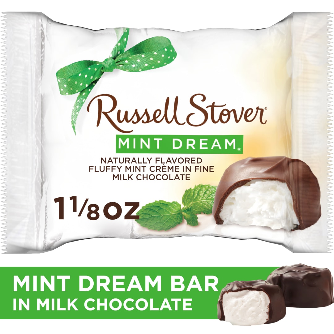 RUSSELL STOVER Mint Dream Milk Chocolate Candy Bar, 1.125 oz.