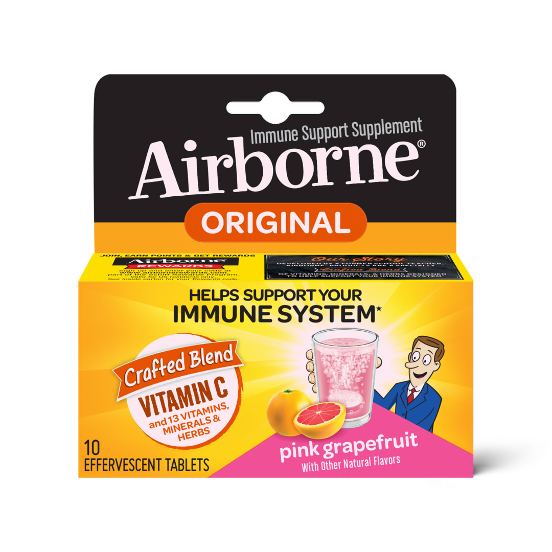 AIRBORNE® Effervescent Tablets - Pink Grapefruit 72/10 ct. (Tube)