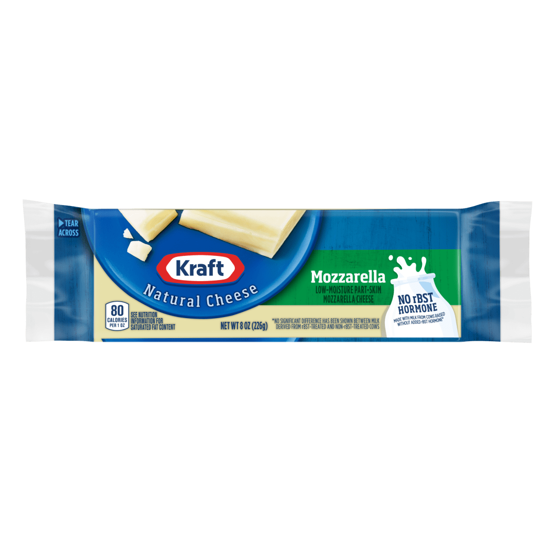 Kraft Natural Mozzarella Cheese, 8 oz Block