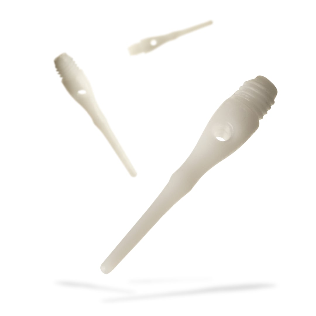 Viper Tufflex Tips III 2BA 1000ct Soft Dart Tips White