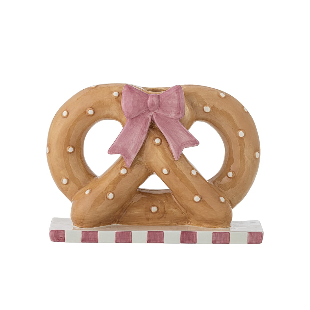82063344 - Pretzie Candle Holder, Brown, Ceramic STOCK: 300