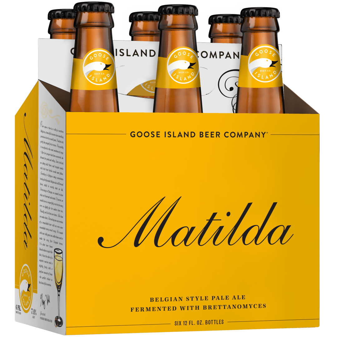 Goose Island Matilda Ale Craft Beer, 6 Pack Beer, 12 FL OZ Bottles, 7% ABV