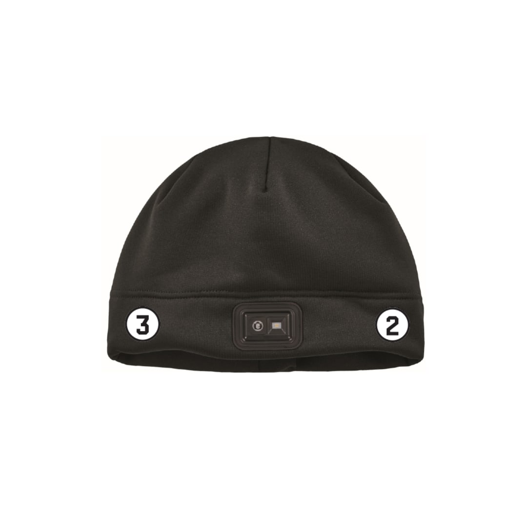 N-Ferno 6801 Winter Skull Cap with LED Rechargeable Light