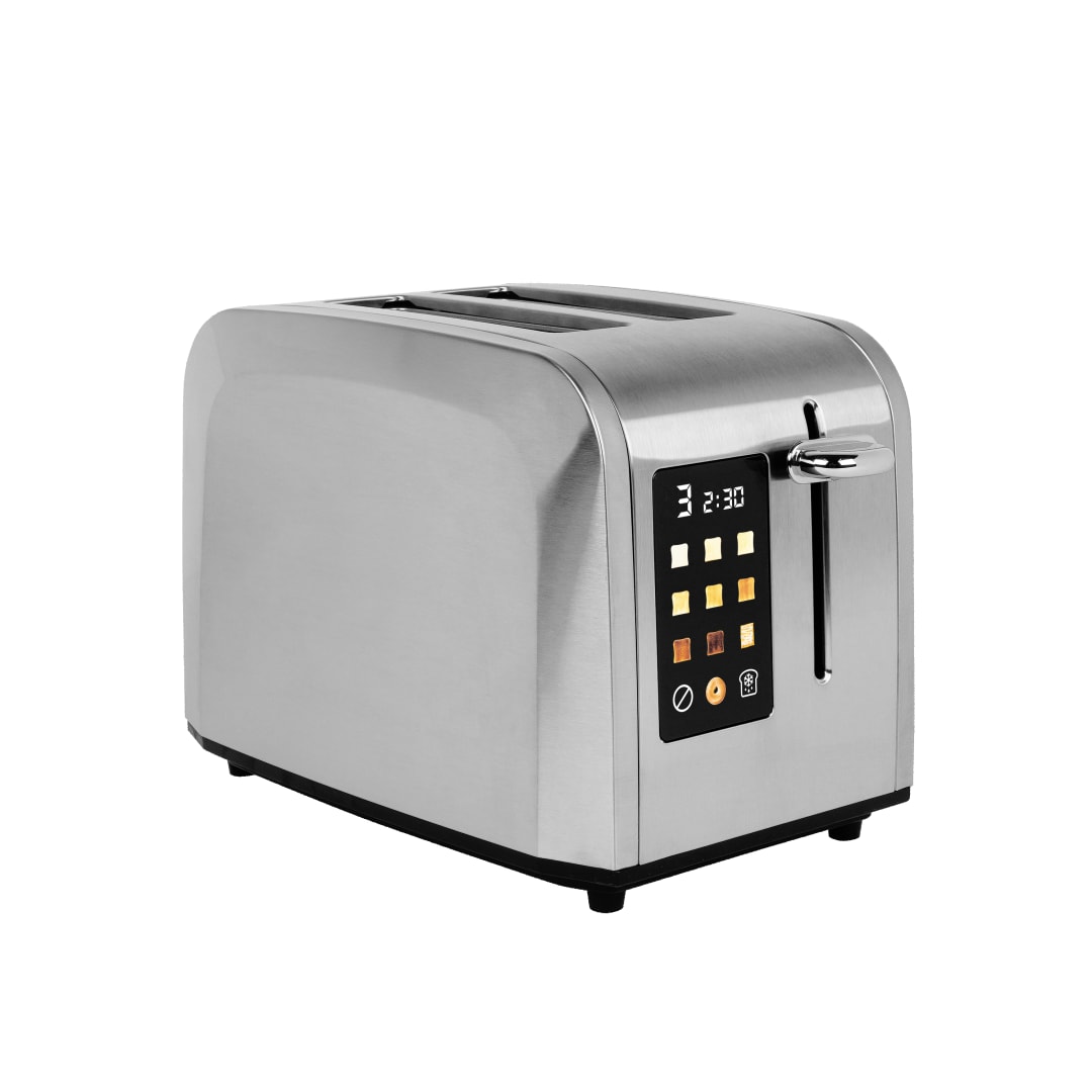 Kalorik 2-Slice Rapid Toaster with Full Touch Screen Shade Selector, Stainless Steel (TO52301SS)