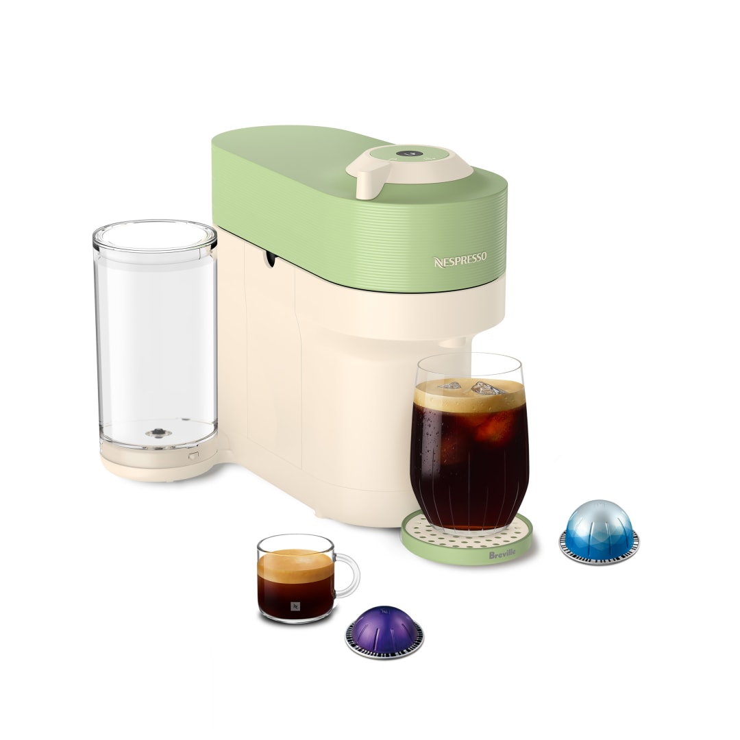 Nespresso Limited-Edition Vertuo Pop+ Coffee and Espresso Maker by Breville, Pistachio