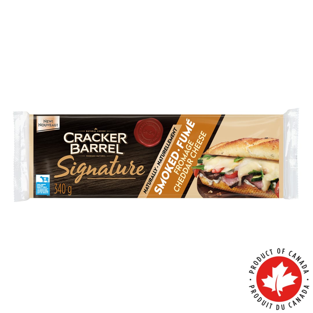 Cracker Barrel Signature Smoked Cheddar Cheese , 340g