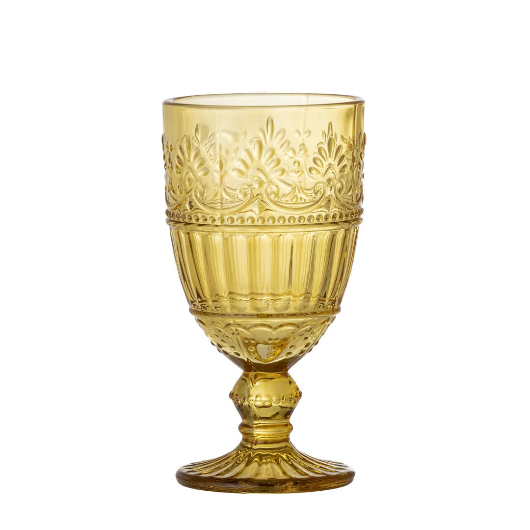 82060250 - Feyza Wine Glass, Yellow, Glass STOCK: 1