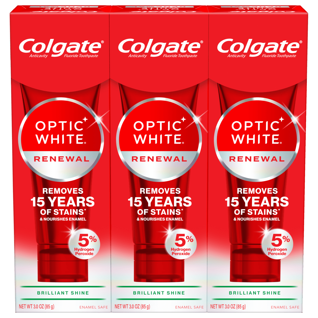 Colgate Optic White Renewal Teeth Whitening Toothpaste Pack