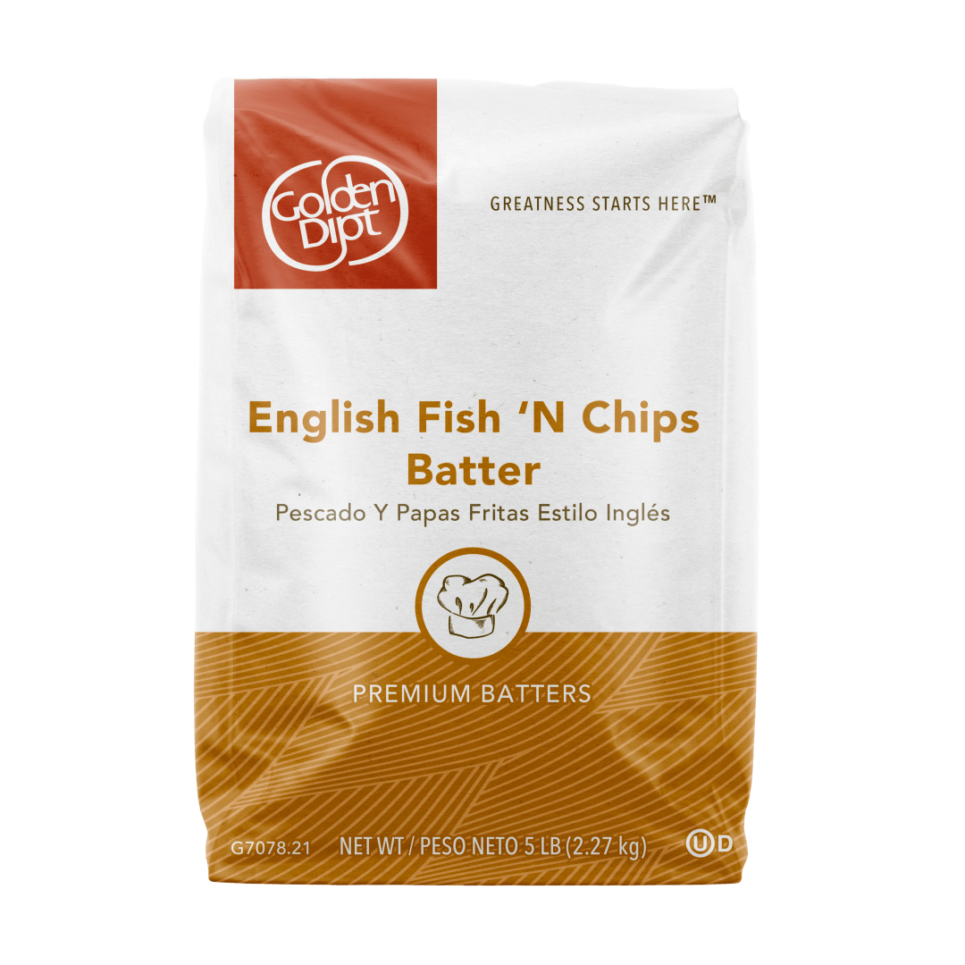 Golden Dipt English Fish N Chip Batter, 6 x 5 lb