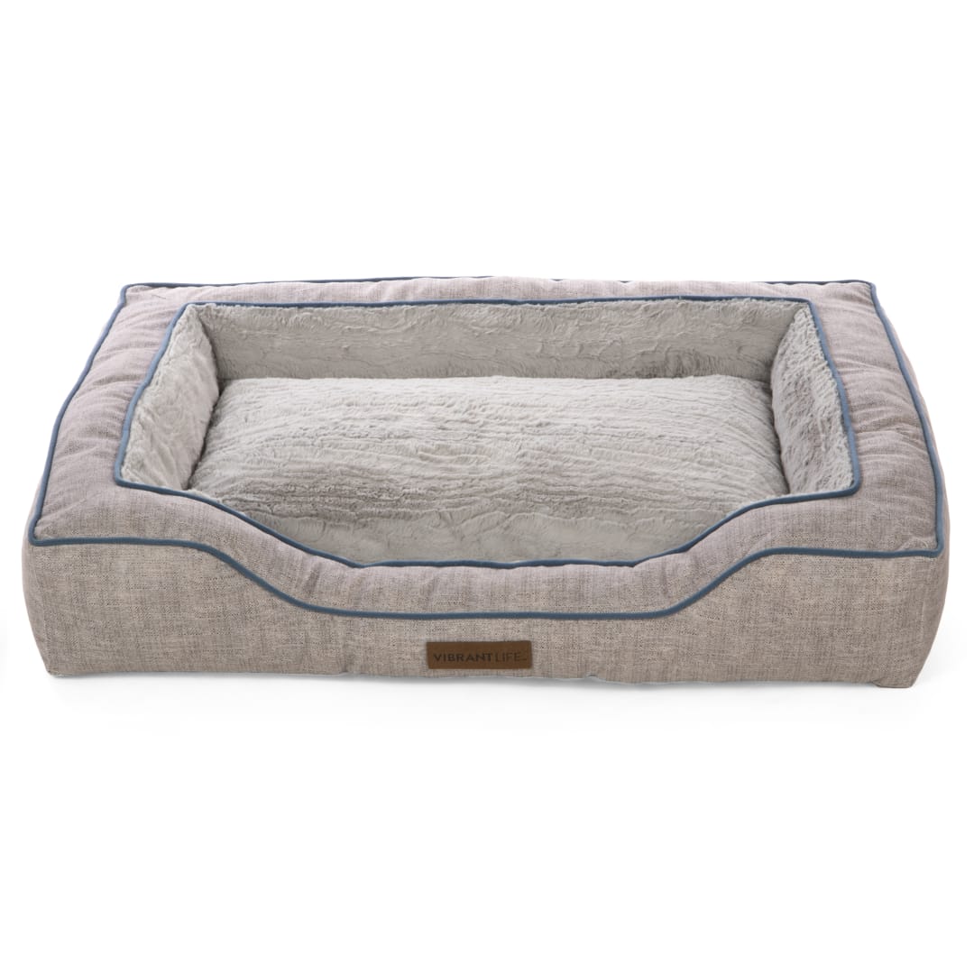 Vibrant Life Bolstered Bliss Mattress Edition Pet Bed, Large