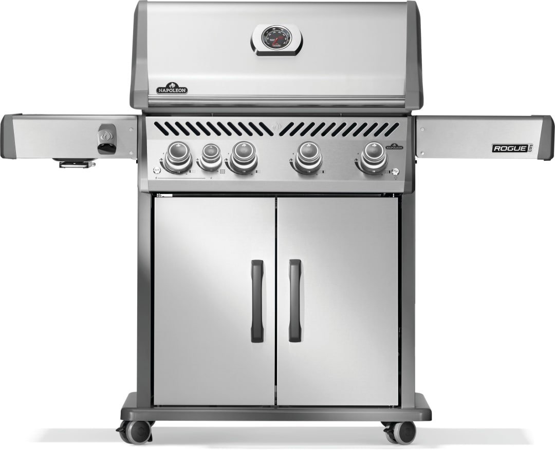 Rogue® PRO 525 Propane Gas Grill with Infrared Side Burner, Stainless Steel