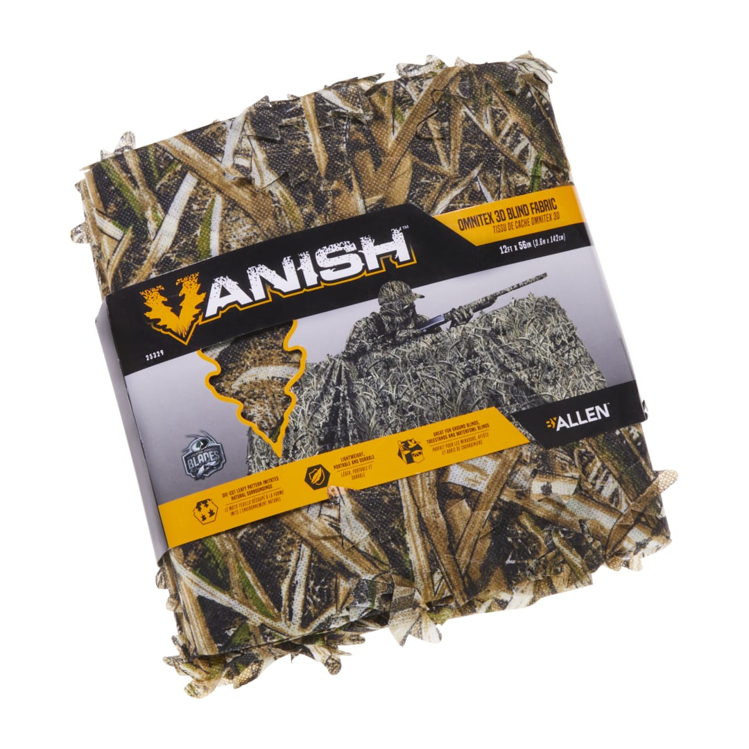 Vanish™ 3D Leafy Omnitex Blind Making Material, 12'L x 56"W, Mossy Oak® Shadow Grass Blades™