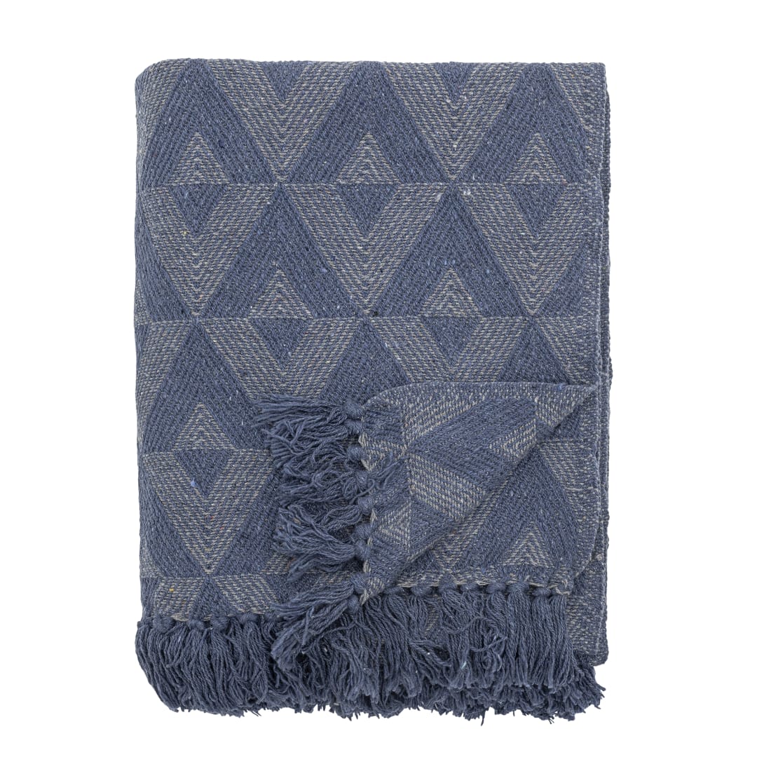 82066425 - Udine Throw, Blue, Recycled Cotton STOCK: 300