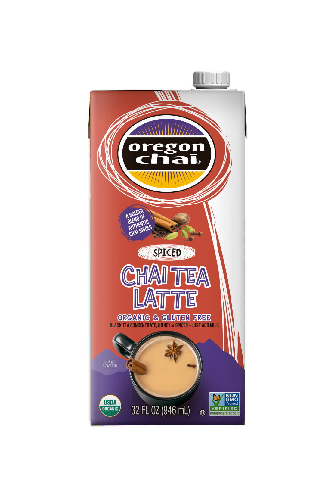 Oregon Chai Spiced Chai Concentrate 6 x 32 fl oz