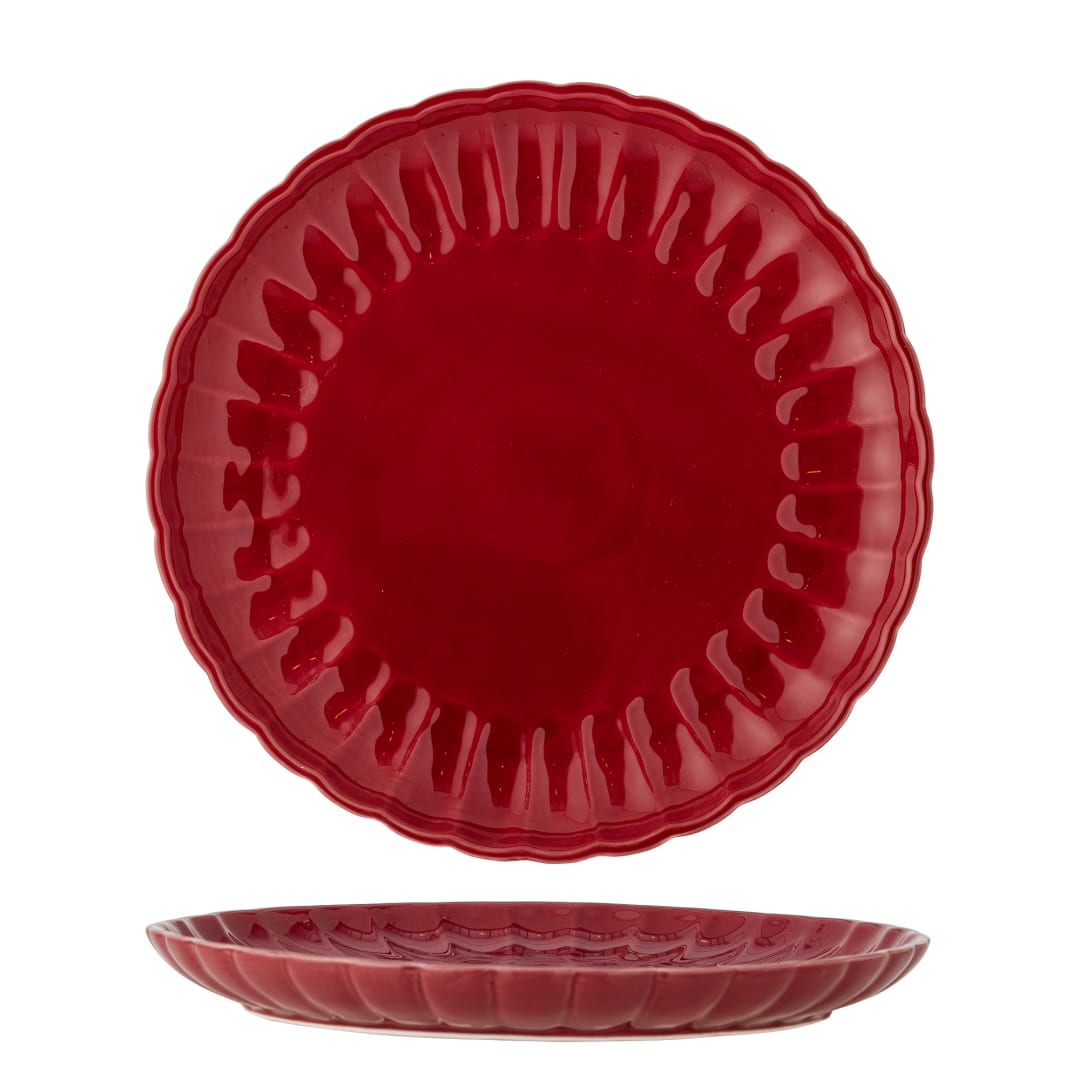 82061931 - Latina Plate, Red, Stoneware STOCK: 300