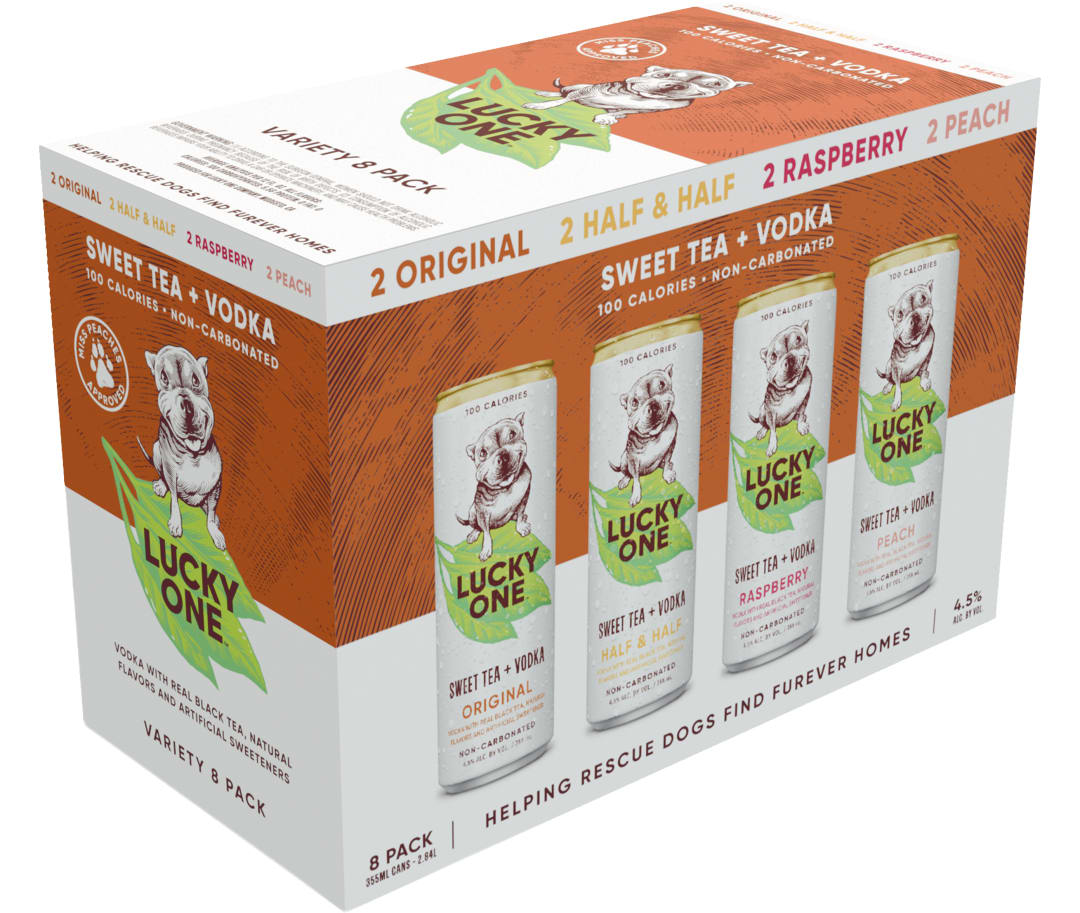 Lucky One Sweet Tea and Vodka Variety 8 Pack 355ml Cans