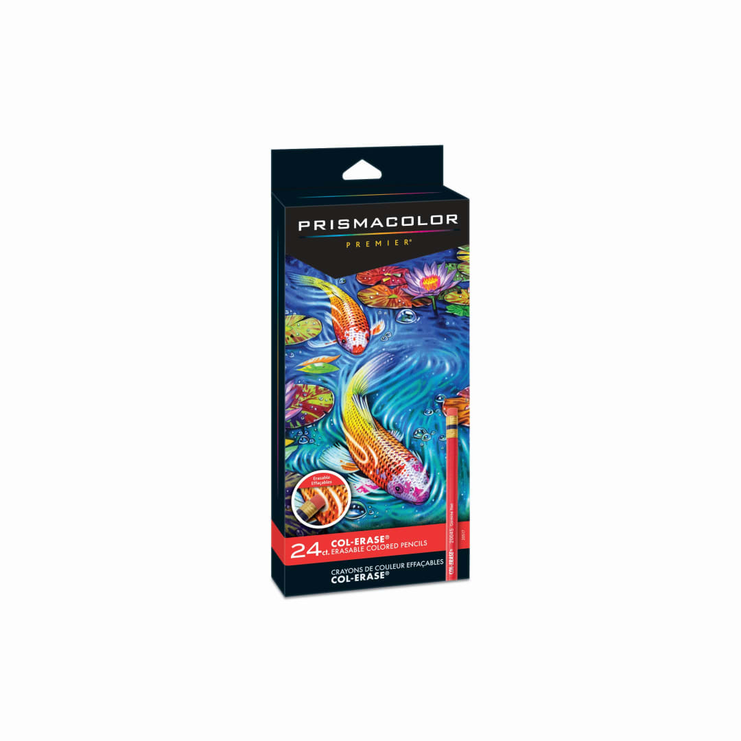 1200 24 COL ERASE PCLS HEX TIPPED