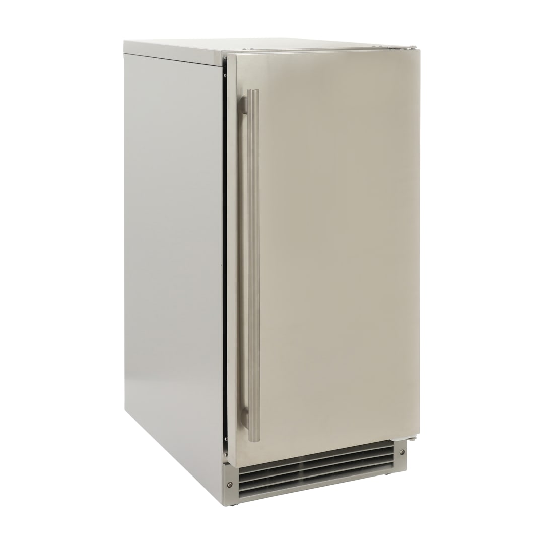 MAXGIM15OD - Ice Machine, 15", Gourmet Ice, Ss Door, Wht Int, Blk Ext