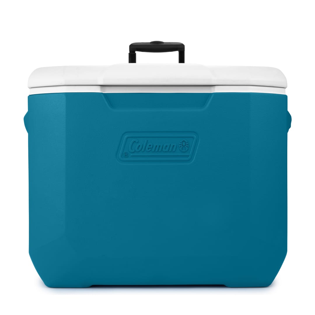Coleman® Nevera Portátil Chiller™, con Capacidad de 60 QT, con Ruedas, Fácil Limpieza, Azul