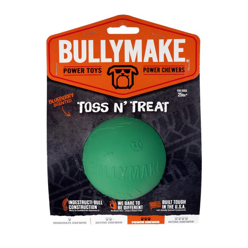 BULLYMAKE Toss N Treat Green Globe