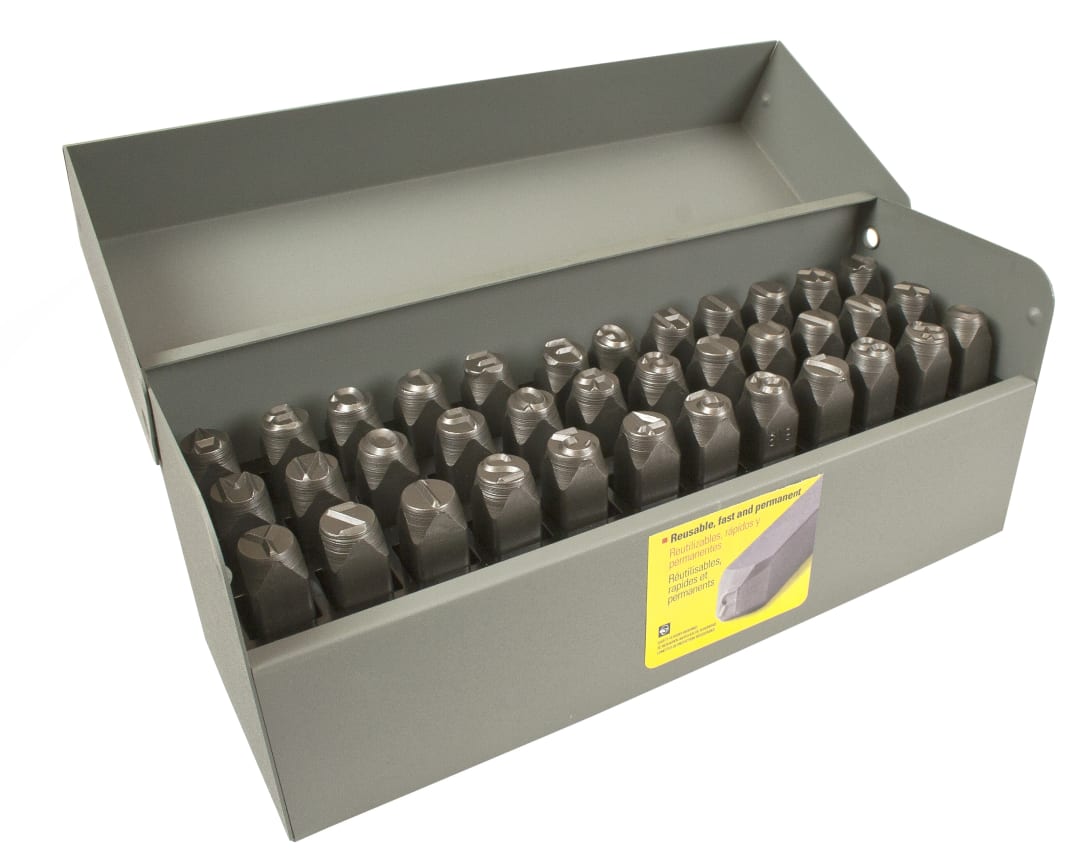 Stamp Set-1/8" Letter/Number Heavy Duty 36 Pieces