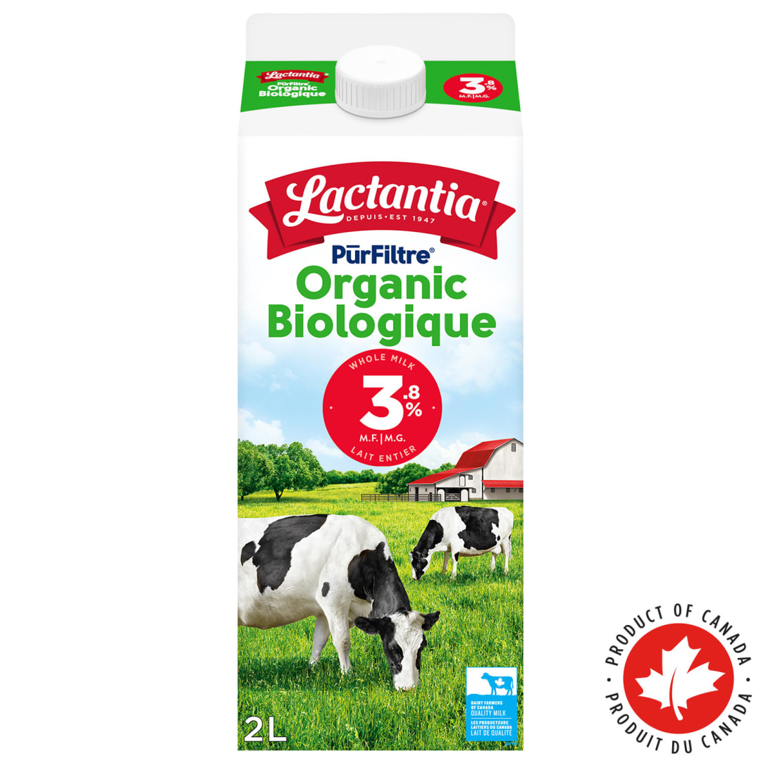 Lactantia PurFiltre Organic Whole Milk 3.8%, 2L