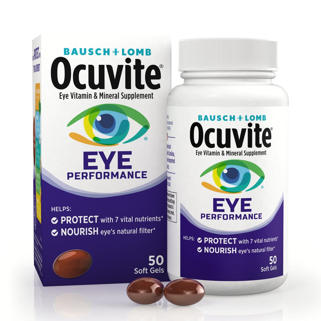 Ocuvite Eye Performance Vitamin & Mineral Supplement 50 ct Soft Gels