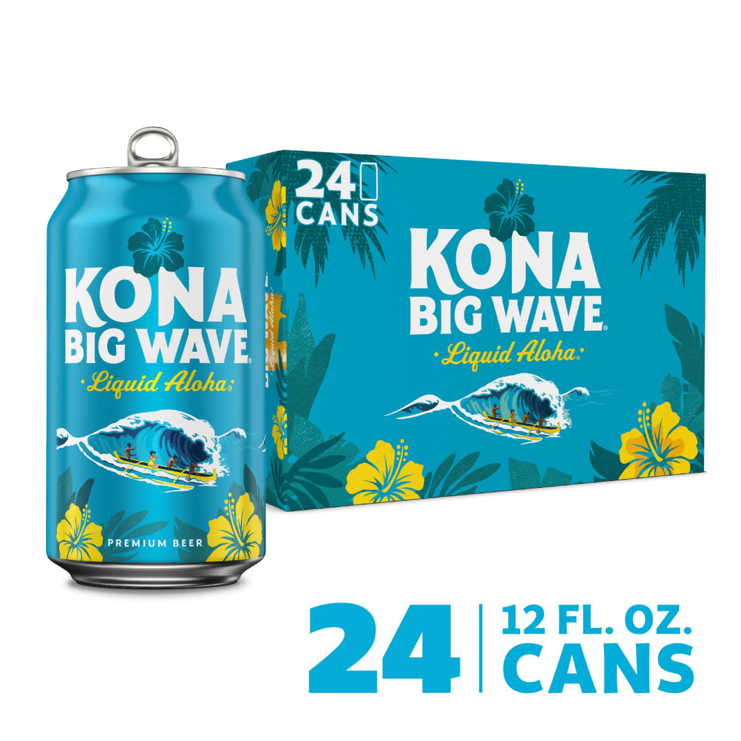 Kona Big Wave Liquid Aloha Premium Beer 24 - 12 fl oz Cans