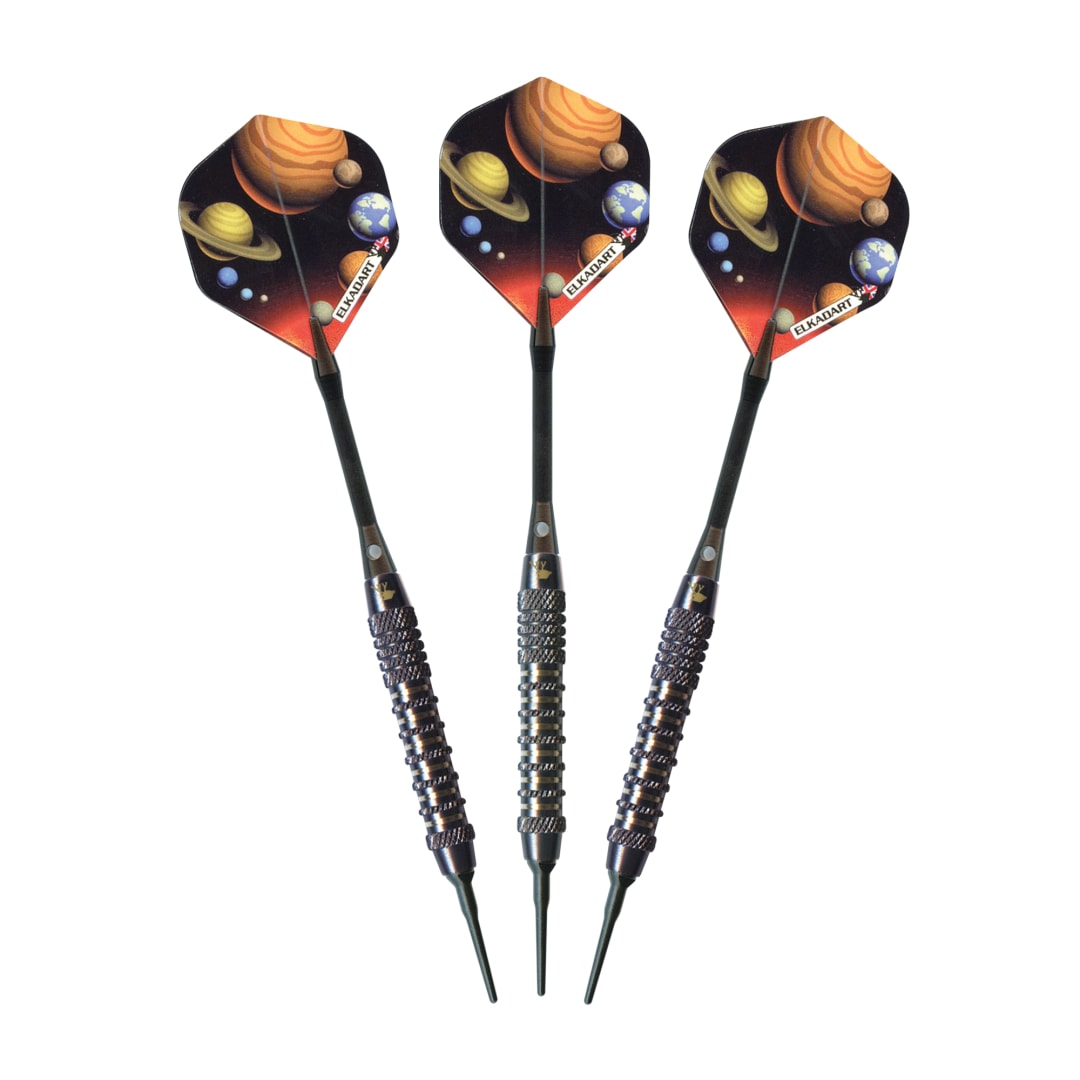 Elkadart Orbital Soft Tip Darts Knurl Ringed Barrel 18 Grams