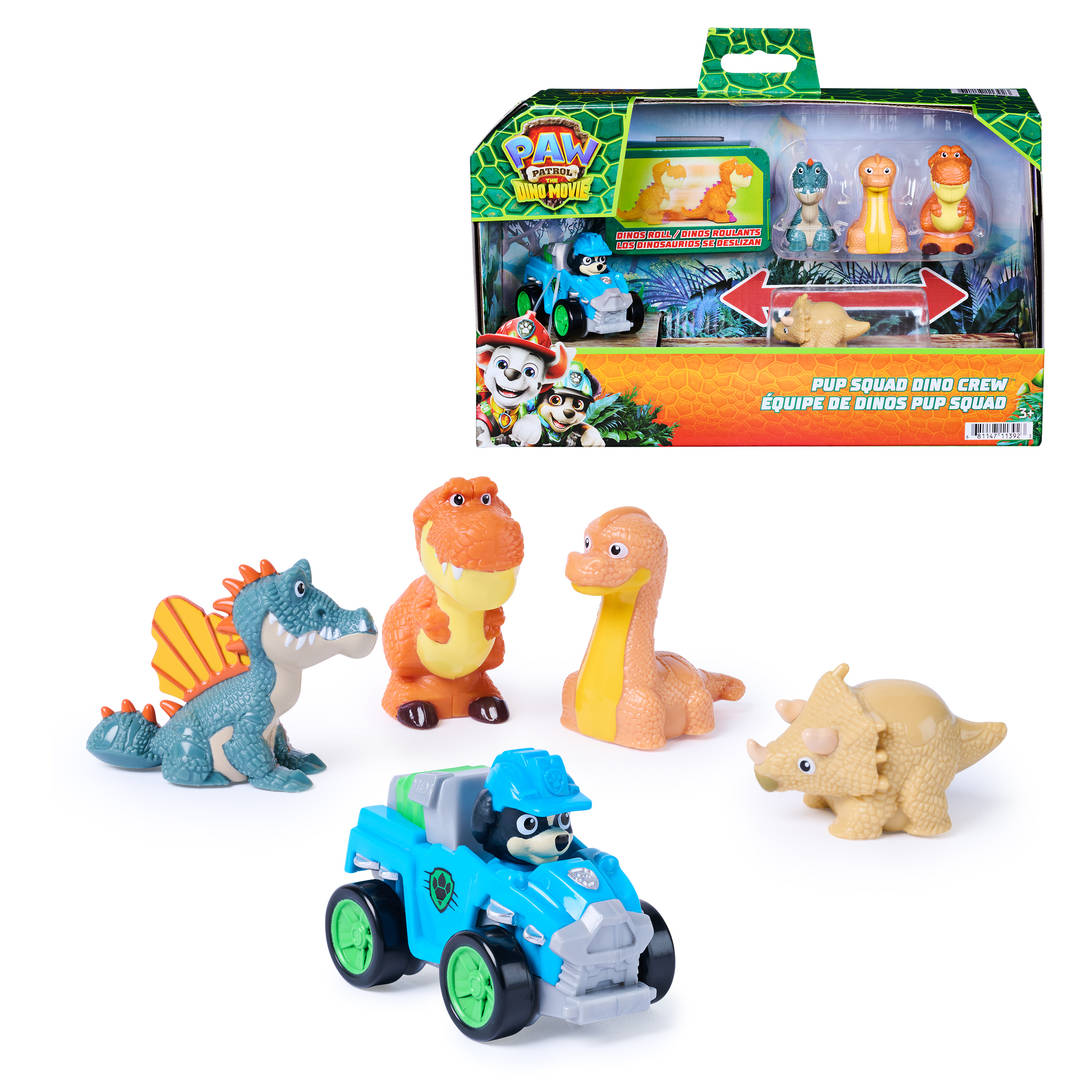 PAW Patrol The Dino Movie Pup Squad Dino Crew Toy Figures Pack