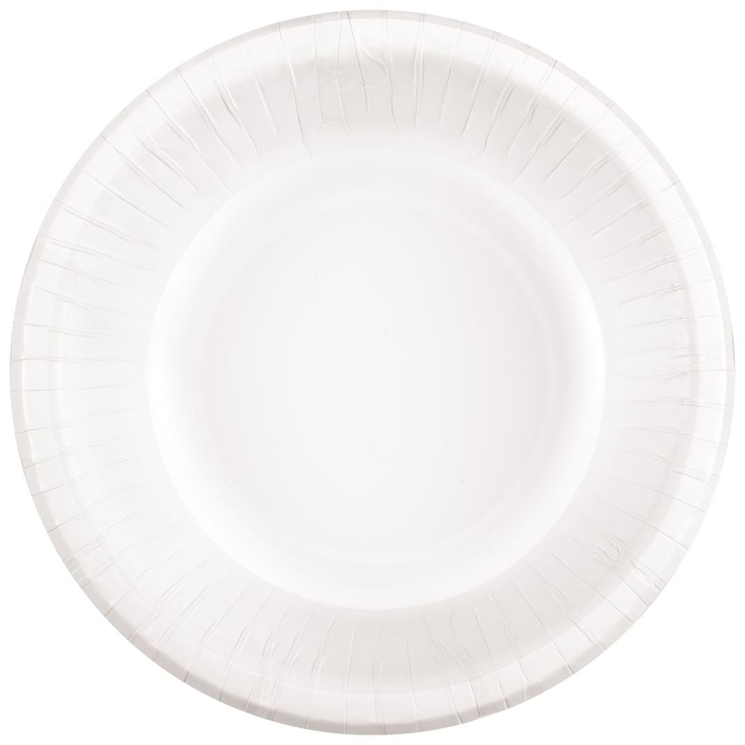 Bright White Solid 20oz Paper Bowls, 20ct