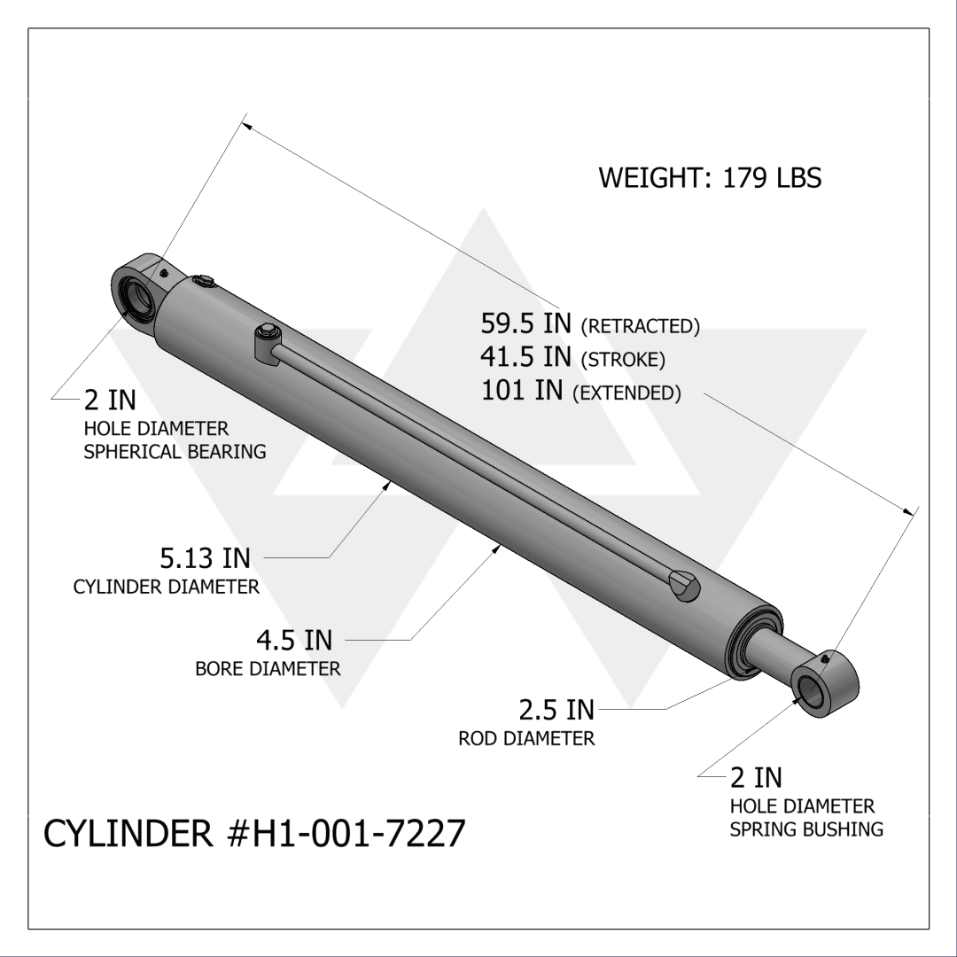 Wastebuilt® Replacement for Heil Arm Cylinder