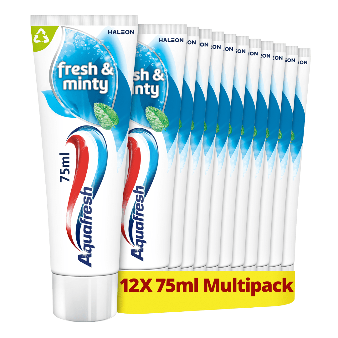 Aquafresh Fresh & Minty 3-in-1 tandpasta 12x75ml