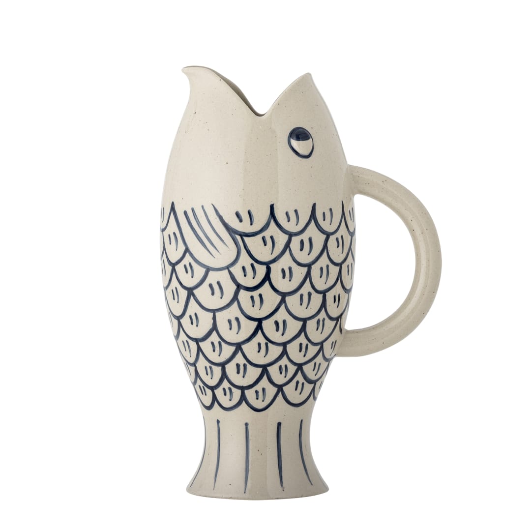 82073194 - Eimy Jug, Blue, Stoneware STOCK: 300