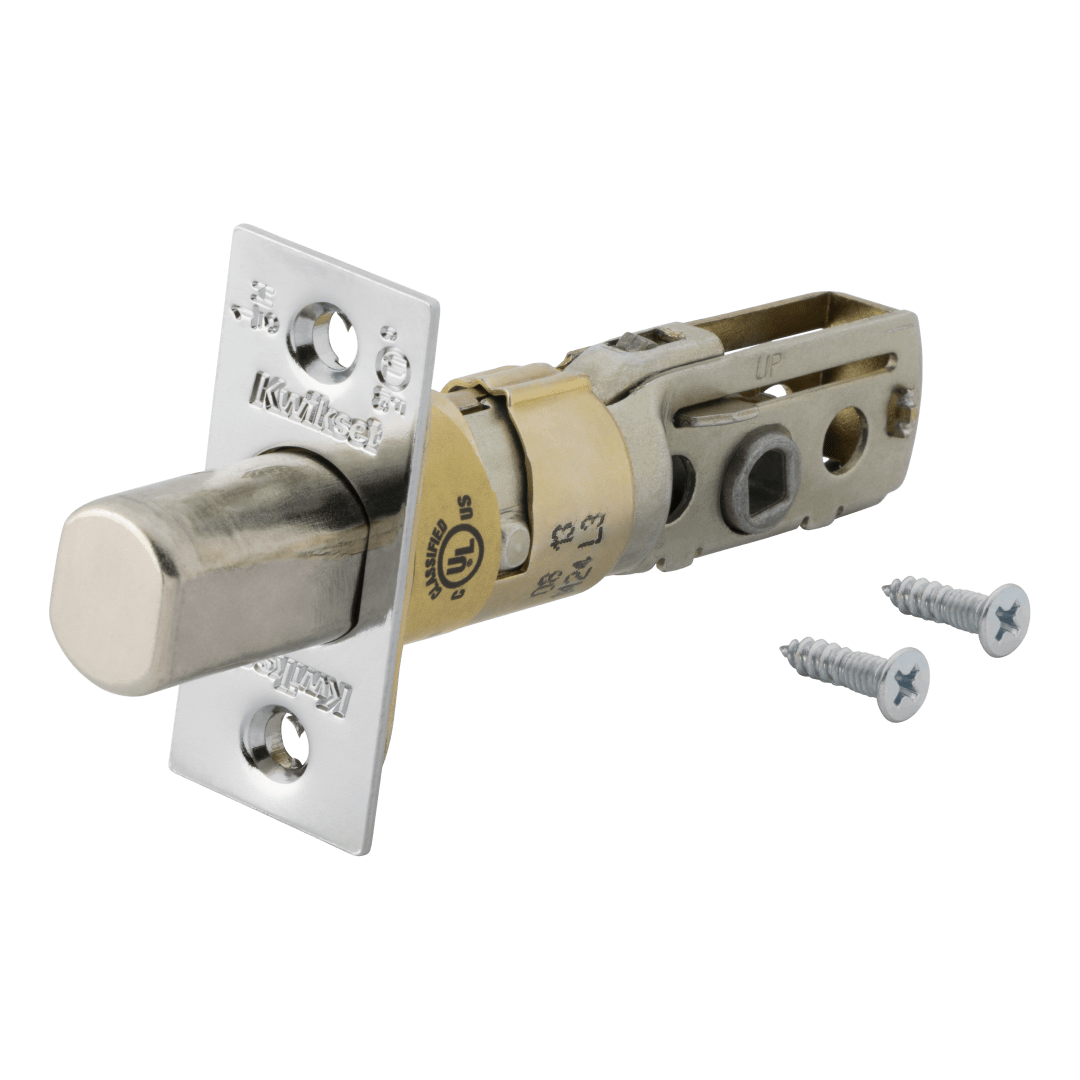 Square Corner Deadbolt UL/FD Latch for Polished Chrome or Satin Chrome Finish