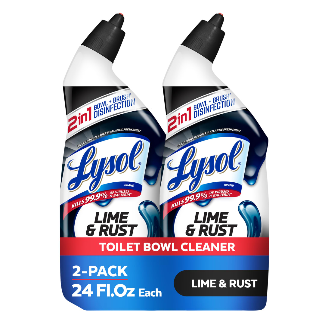 LYSOL® Toilet Bowl Cleaner - Lime & Rust Remover Twin Pack 4/(2x24) oz.