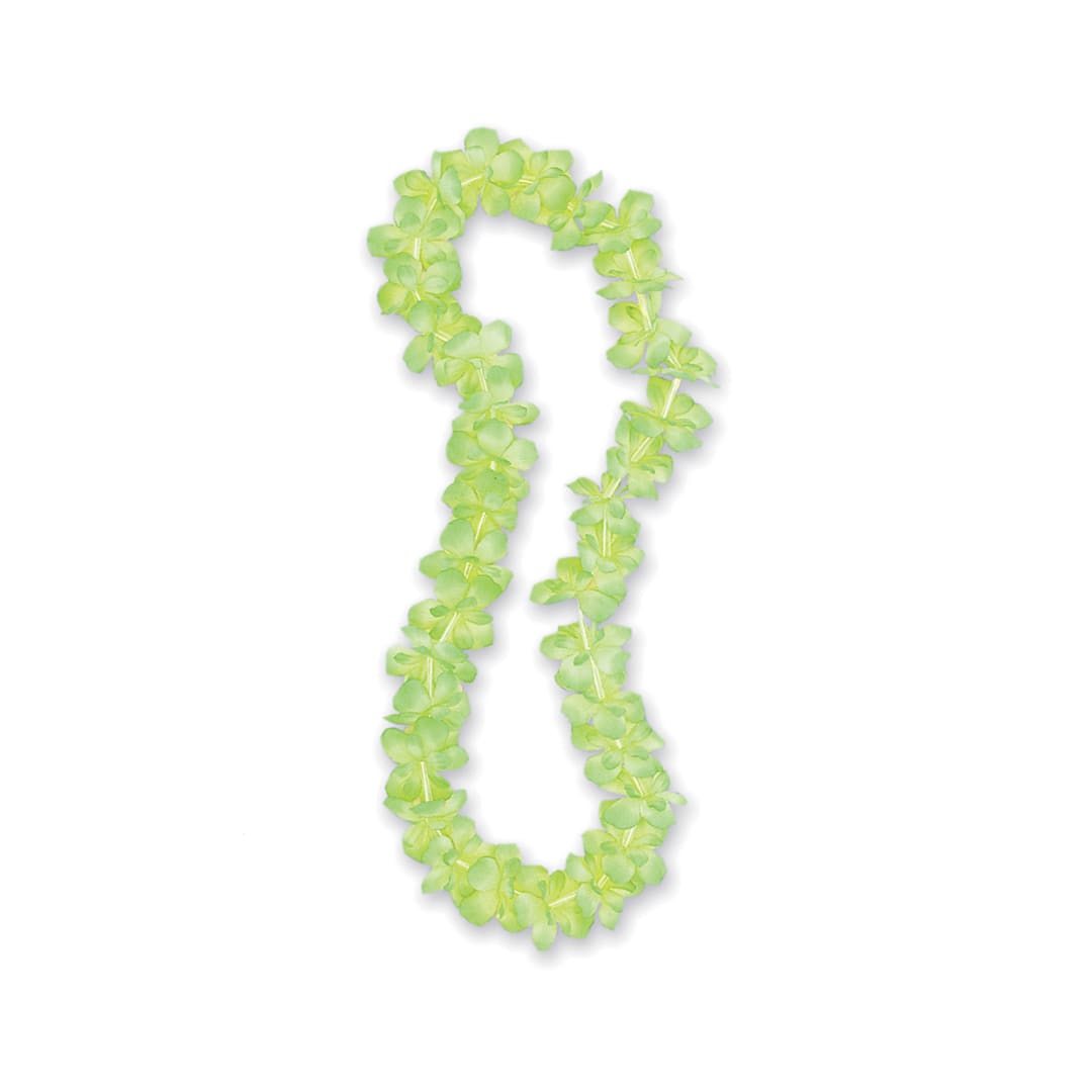 Lime Green Flower Lei 40"
